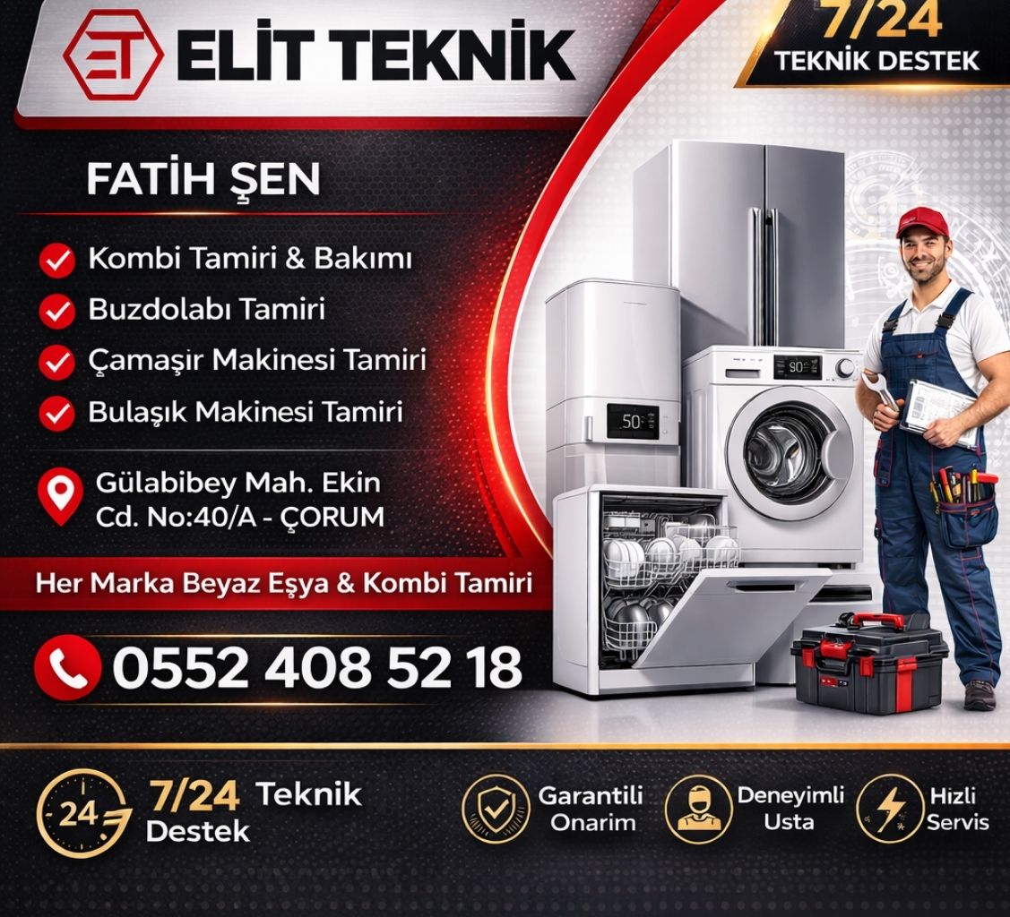 çorum beyaz eşya tamircisi